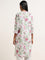 Utsa Mauve Floral Printed Straight Cotton Kurta