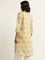 Utsa Yellow Straight Fit Printed Kurta