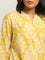 Utsa Yellow Straight Fit Printed Cotton Kurta