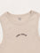 Y&F Kids Beige Self-Striped Tank Top