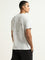 Nuon Grey Embroidered Cotton Slim Fit T-Shirt