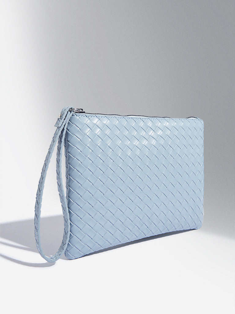 Studiowest Blue Textured Pouch