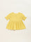 Utsa Kids Yellow Embroidered Cotton Blend Empire Dress (2 - 8yrs)