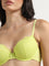 Wunderlove Lime Lace Design Padded Wired Bra