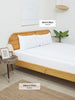 Westside Home White Embroidered Double Bed Flatsheet and Pillowcase Set