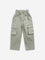 HOP Kids Sage Mid-Rise Paperbag Waist Trousers