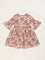 Utsa Kids Lilac Floral Print A-Line Dress