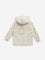 HOP Kids Beige Striped Hooded Jacket