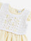 HOP Kids Yellow Crochet Design A-line Dress