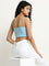 Nuon Blue Strappy Crop Top