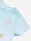 HOP Baby Blue Text Design T-Shirt