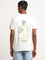 Nuon Off-White Slim-Fit Printed Cotton T-Shirt