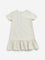 Utsa Kids Off-White Floral Printed Drop-Waist Cotton Blend Dress - (2-8 Years)