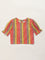 Utsa Kids Multicolour Stripe Patterned Cotton Top (8 -14yrs)