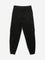 Y&F Kids Black Cargo-Style Mid-Rise Cotton Blend Joggers