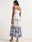 LOV White Embroidered Cotton Tiered Dress