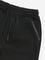 Y&F Kids Black Solid Mid-Rise Cotton Shorts