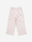 HOP Kids Light Pink Butterfly Schiffli Mid-Rise Cotton Pants