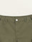 Y&F Kids Olive Solid Mid-Rise Cotton Shorts