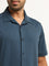 Ascot Dark Teal Cotton Blend Relaxed Fit Shirt