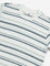 Y&F Kids Green Striped Cotton T-Shirt