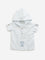 HOP Baby White Stripe Printed Hooded Shirt