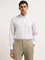 WES Formals Beige Pinstripe Design Relaxed-Fit Shirt