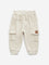 HOP Baby Beige Cargo-Style Mid-Rise Joggers