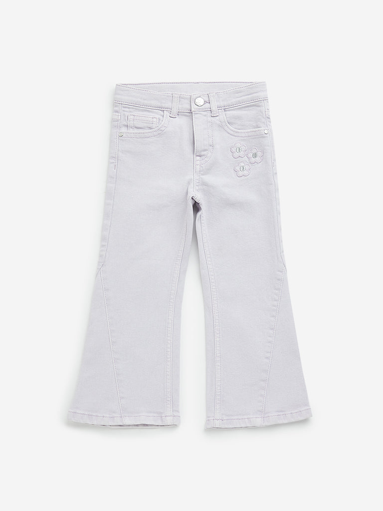 HOP Kids Lilac Relaxed - Fit High - Rise Jeans