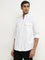 WES Casuals White Relaxed-Fit Shirt