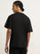 Studiofit Black Solid Relaxed-Fit T-Shirt