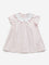 HOP Baby Pink Polka Dot Design A-Line Cotton Dress