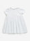 HOP Baby White Floral Design Empire-Line Cotton Dress