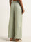 LOV Sage Slit-Detailed High-Rise Palazzos