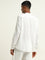 ETA White Crinkle Texture Resort-Fit Cotton Shirt