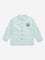 HOP Kids Light Teal Seersucker Textured Cotton Shirt