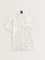 Nuon Off-White Abstract Relaxed-Fit Blended Linen Shirt