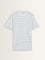 WES Lounge White Stripe Printed Relaxed-Fit T-Shirt