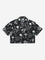 Y&F Kids Black Tropical-Inspired Cotton Shirt