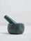 Westside Home Dark Green Marble Mortar and Pestle