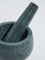 Westside Home Dark Green Marble Mortar and Pestle