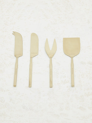 Westside Home Gold Cheese Serve (Set of 4)