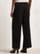 Wardrobe Black Solid High-Rise Trousers