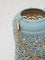 Westside Home Dusty Blue Fretwork Design Lantern