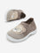 Yellow Brown Bear Applique Slip-On Shoes