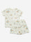 HOP Baby Off-White Helicopter Printed Cotton T-Shirt with Shorts Set