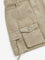 Y&F Kids Beige Mid-Rise Cargo-Style Cotton Skirt