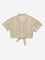 Y&F Kids Beige Knit-Textured Cotton Blend Shirt