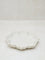 Westside Home White Marble Lotus Decorative Platter - Small