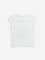 HOP Kids White Embellished Cotton T-Shirt